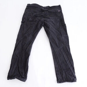 Dickey'S Black Canvas Cotton Relaxed Fit  Dungaree Carpenter Pants Size 42X32